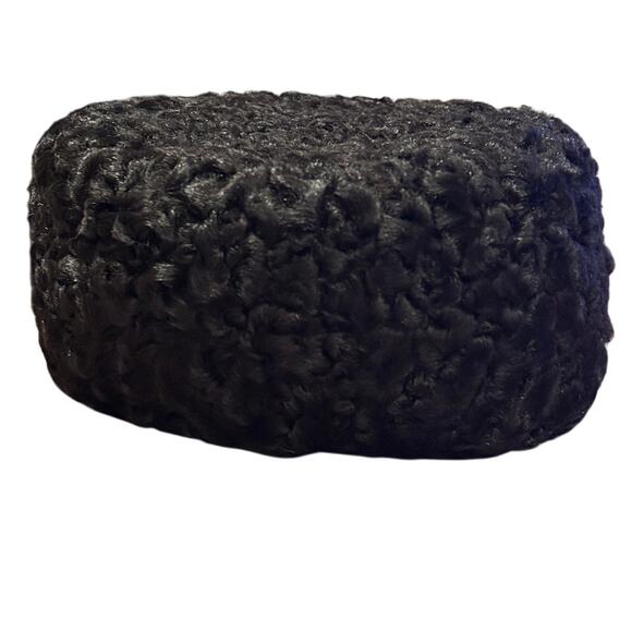 Men’s Papakha Hat Ak Deri Orginal 100% Lambskin fur and leather size 60 - Picture 5 of 6